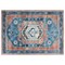 Edge Collections - 5" x 7" - Multicolor - Distressed Vintage Indoor Area Rug - Non-Shedding - 1 Piece
